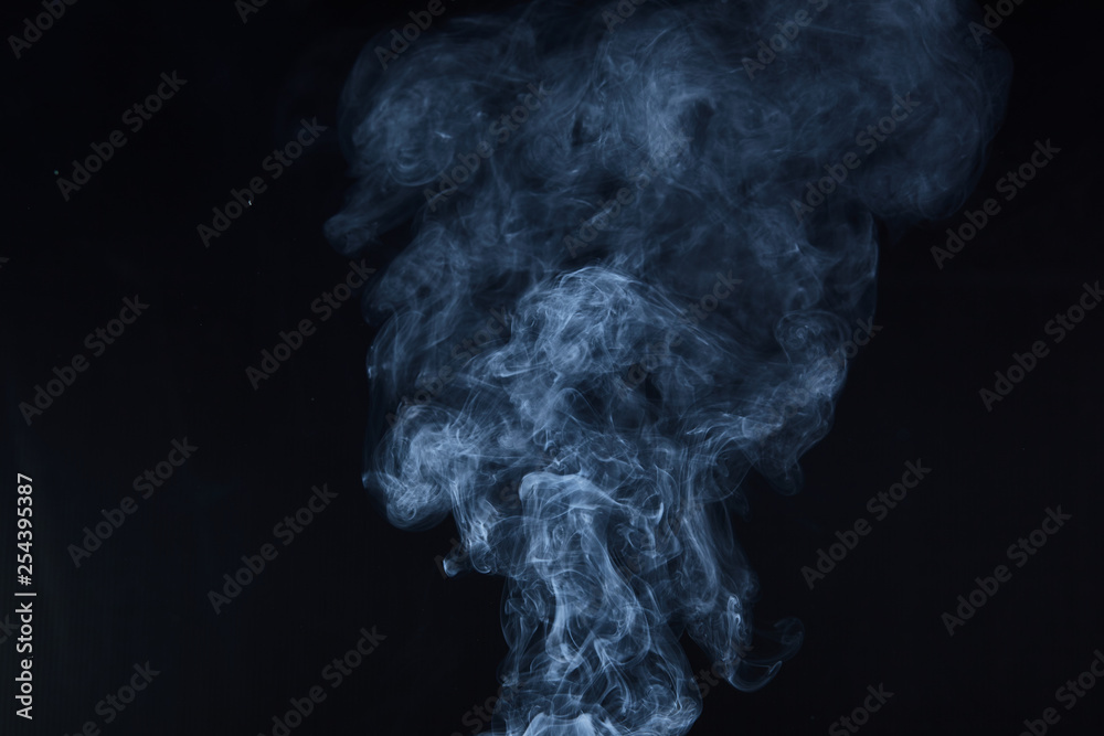 smoke on black background smoke on black background