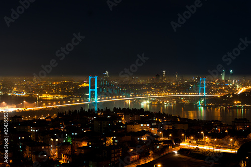 Night view of Bosphorus Bridge, Istanbul