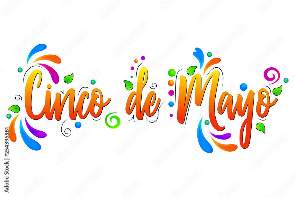 Cinco de Maya vector isolated illustration on white background Cinco de Maya vector isolated illustration on white background