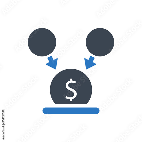 Crowd funding icon