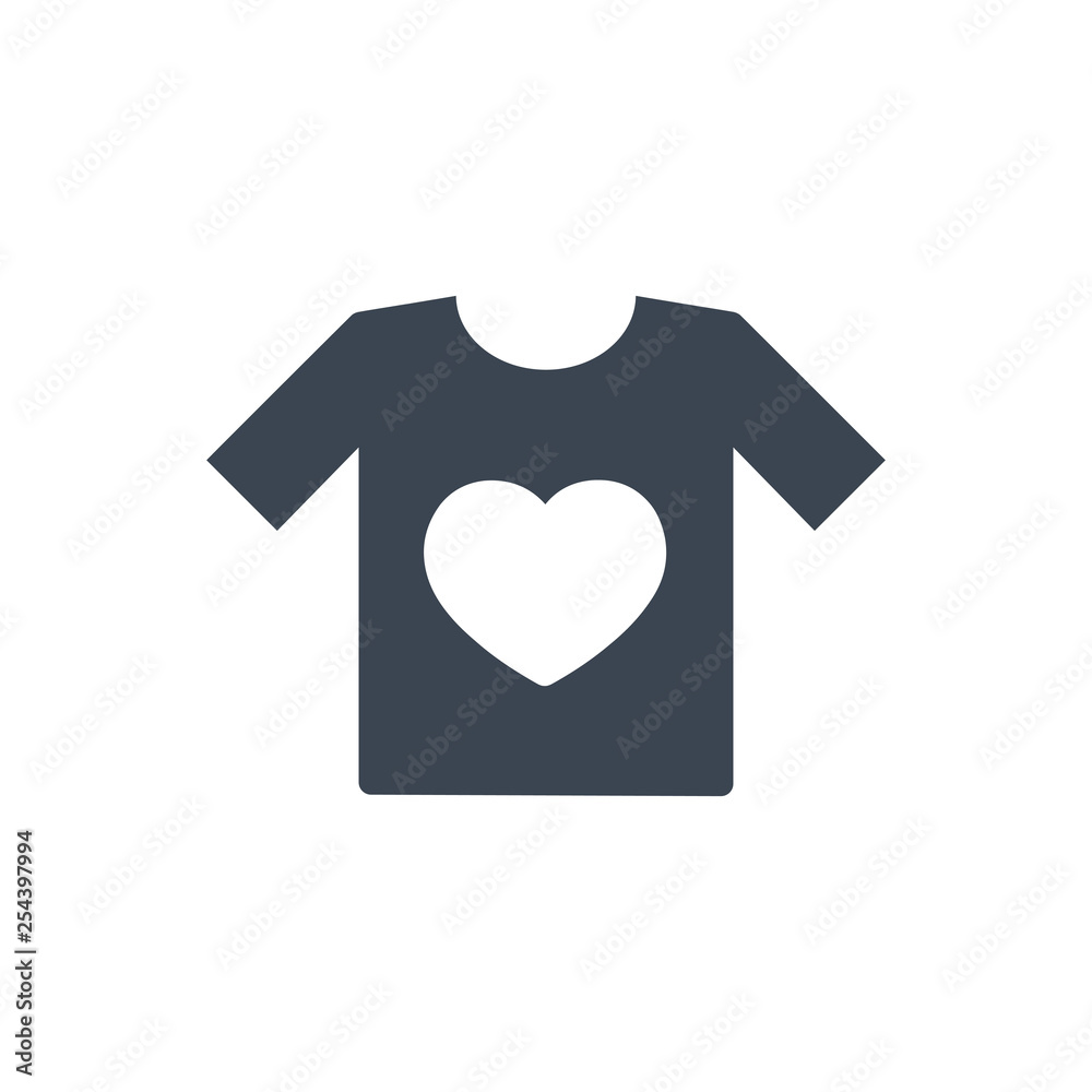Love t shirt icon