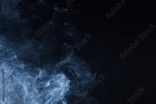 smoke on black background