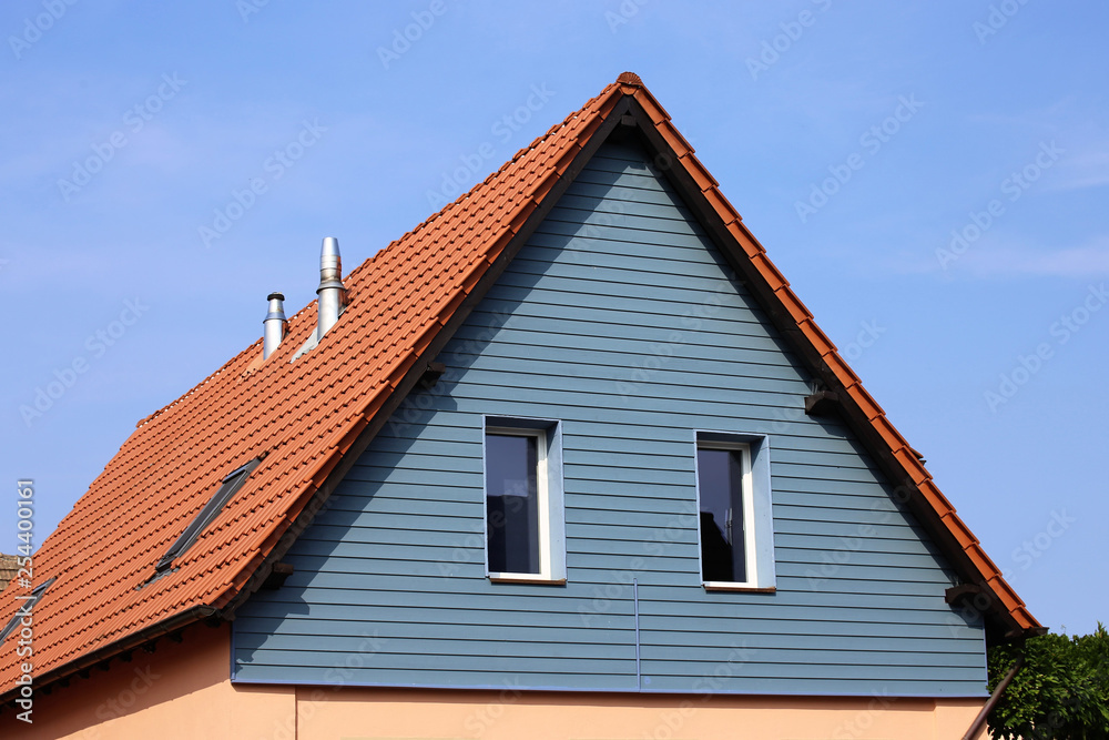 Residential home with wooden facade