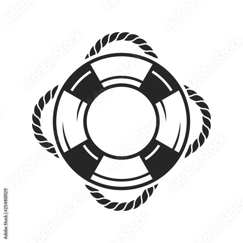 Life preserver ring icon