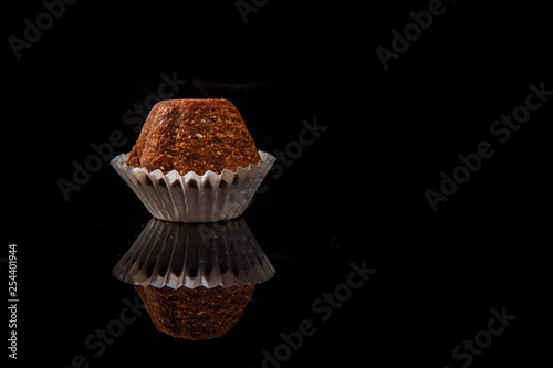 closeup healthy useful organic handmade chocolate candy