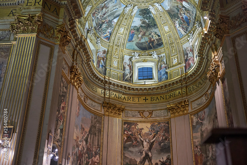 Roma, Italy - February 05, 2019 : View of Saint Andrew Basilica, called Sant Andrea della Valle