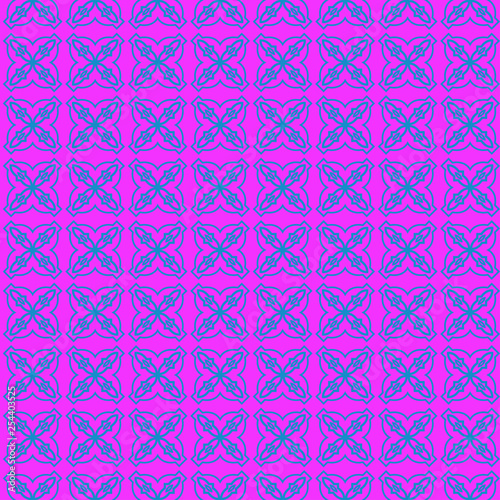 Unique, Abstract Geometric Pattern. Seamless Vector Illustration. For Fantastic Design, Wallpaper, Background, Fantastic Print. Purple blue color