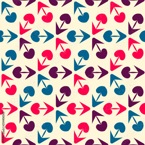 Seamless pattern with alternate geometric arrows.