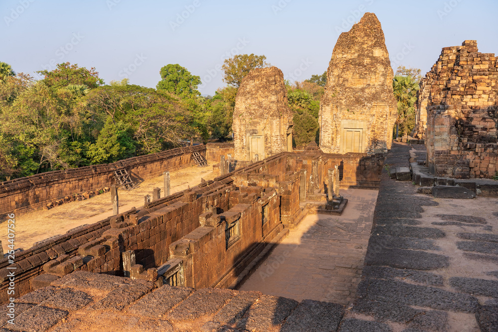 Pre Rup temple, Cambodia. View from temple-mountain