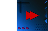 Forward icon on purple background