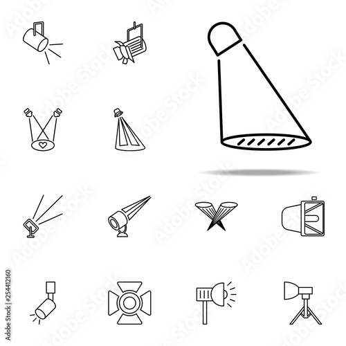 spotlight icon. Spotlight icons universal set for web and mobile