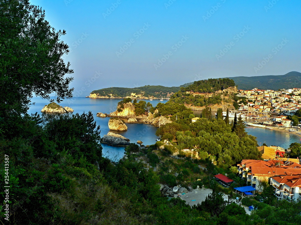 Greece-view on the city Parga