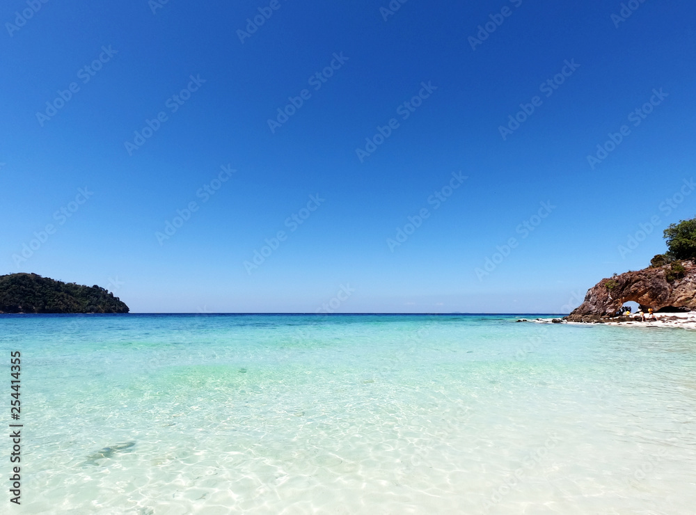 Beautiful tropical Lipe Island and clear sea water Thailand Beautiful tropical Lipe Island and clear sea water Thailand