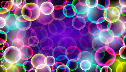 Abstract background with colorful bubbles