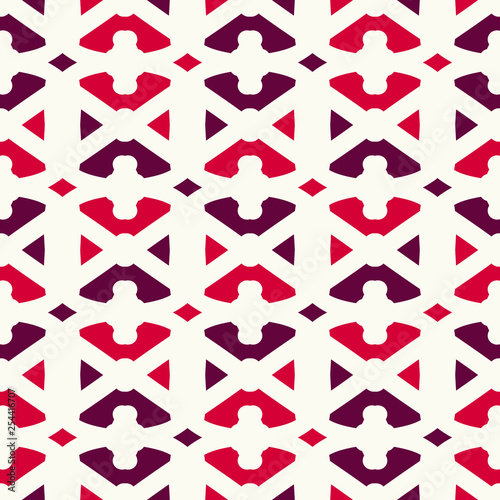 Bright seamless pattern with alternate geometric elements. Beautiful abstract illustration.