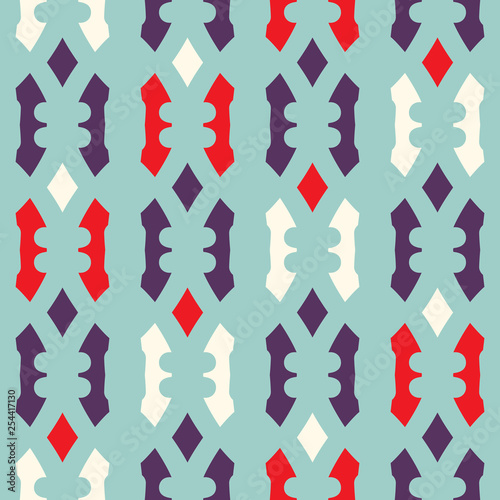 Seamless pattern with alternate geometric elements.