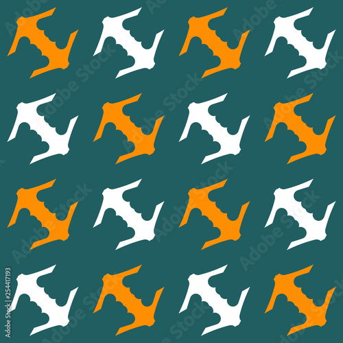 Seamless pattern with diagonal geometric elements.