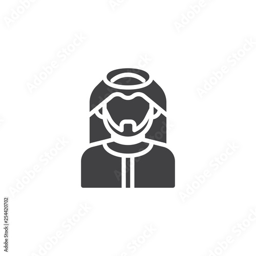 Saudi arab man vector icon. filled flat sign for mobile concept and web design. Arabian man glyph icon. Faceless people avatar symbol, logo illustration. Pixel perfect vector graphics