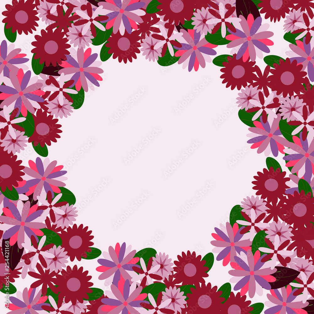 Vector image flower background Vector image flower background