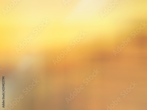 Yellow Colored Blurred Abstract Background