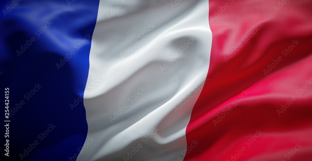 French flag. France.