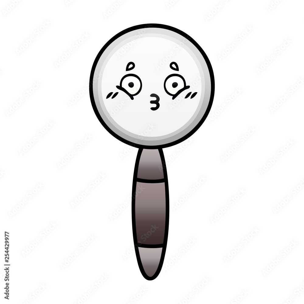 gradient shaded cartoon magnifying glass gradient shaded cartoon magnifying glass