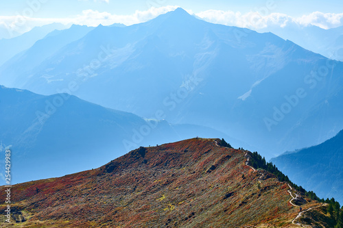 Hiking on Mountain "Schwendberg" in austrias alps / Nice paths, peaks and lakes in Zillertal