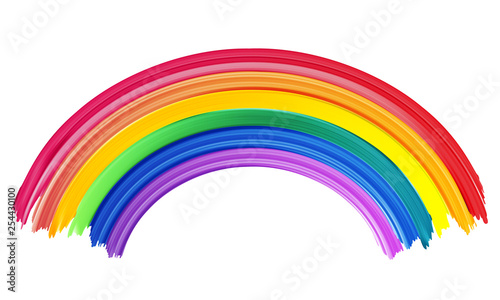 Colorful rainbow icon vector illustration.