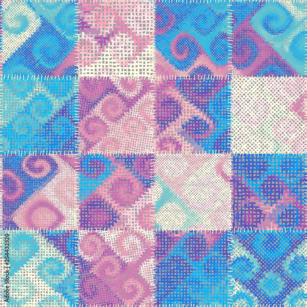 Imitation of a texture of rough canvas. Seamless pattern. Imitation of a texture of rough canvas. Seamless pattern.