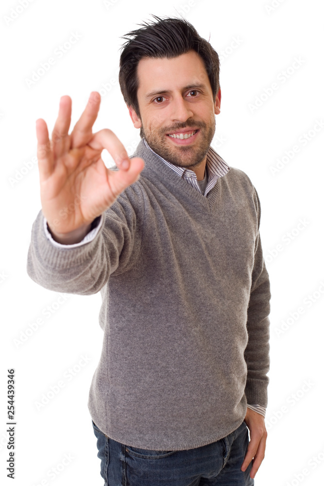 Naklejka premium happy casual man