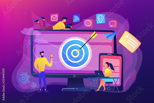 Multi device targeting concept vector illustration.