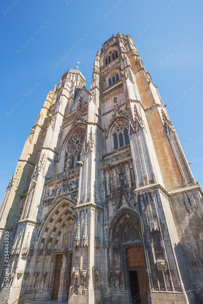 The towers of the basilica of Saint-Nicolas-de-Port. One of its towers is higher than those of Notre-Dame cathedral in Paris!