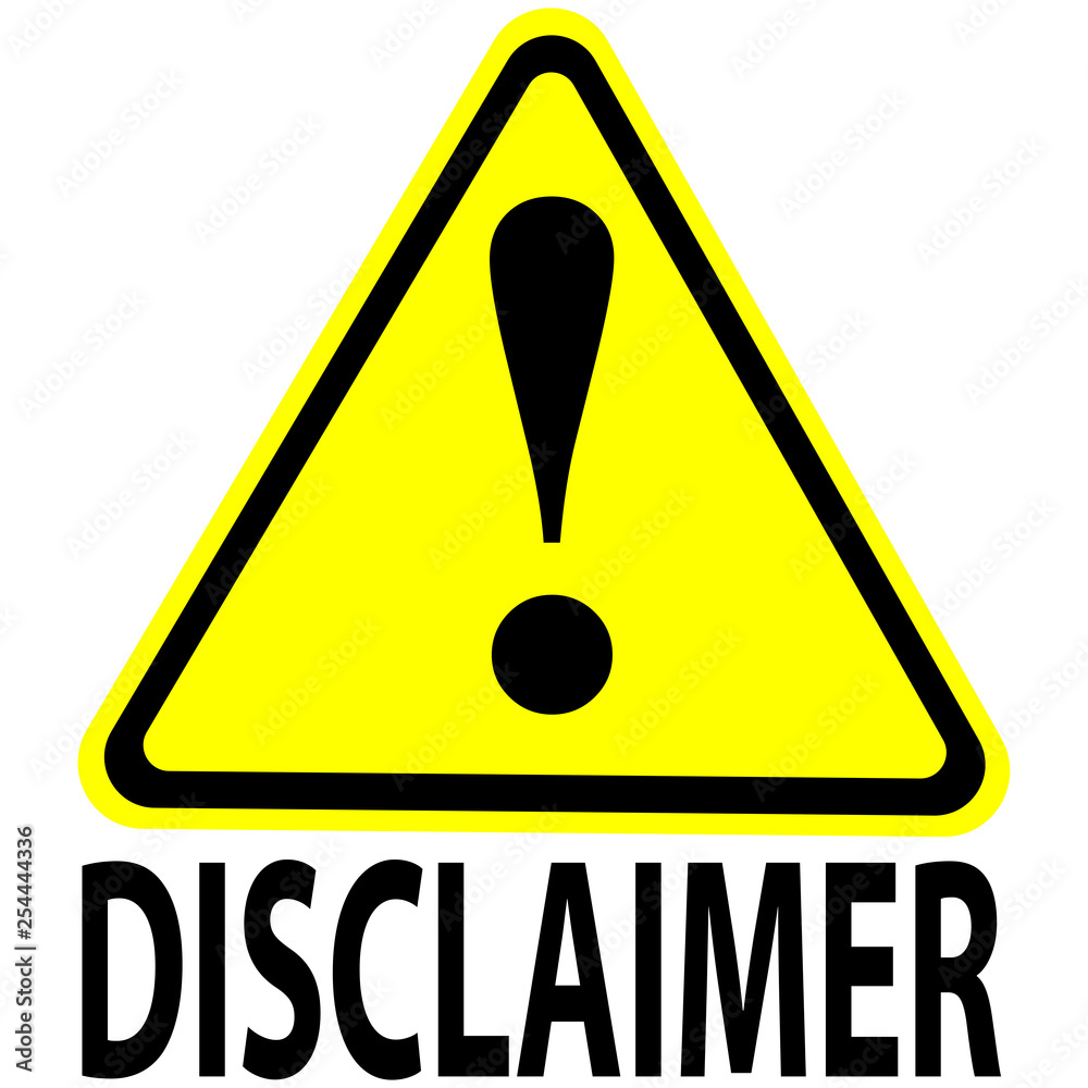 A triangular yellow warning sign with an exclamation mark and the text A triangular yellow warning sign with an exclamation mark and the text
