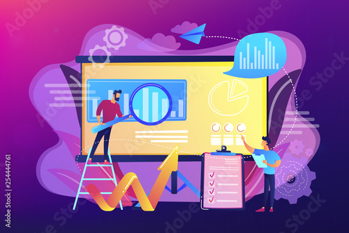 Risk management concept vector illustration.