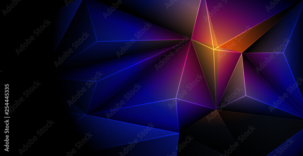 Vector 3D Geometric, Polygon, Line, Triangle pattern shape for wallpaper or background. Illustration low poly, polygonal design with dark blue color. Abstract science, futuristic, web, network concept Vector 3D Geometric, Polygon, Line, Triangle pattern shape for wallpaper or background. Illustration low poly, polygonal design with dark blue color. Abstract science, futuristic, web, network concept
