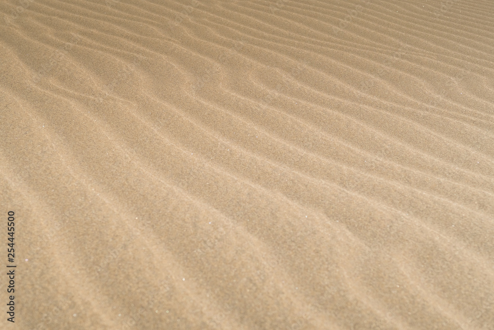 Desert landscape with Wave pattern and texture in the Sand, Spain Desert landscape with Wave pattern and texture in the Sand, Spain