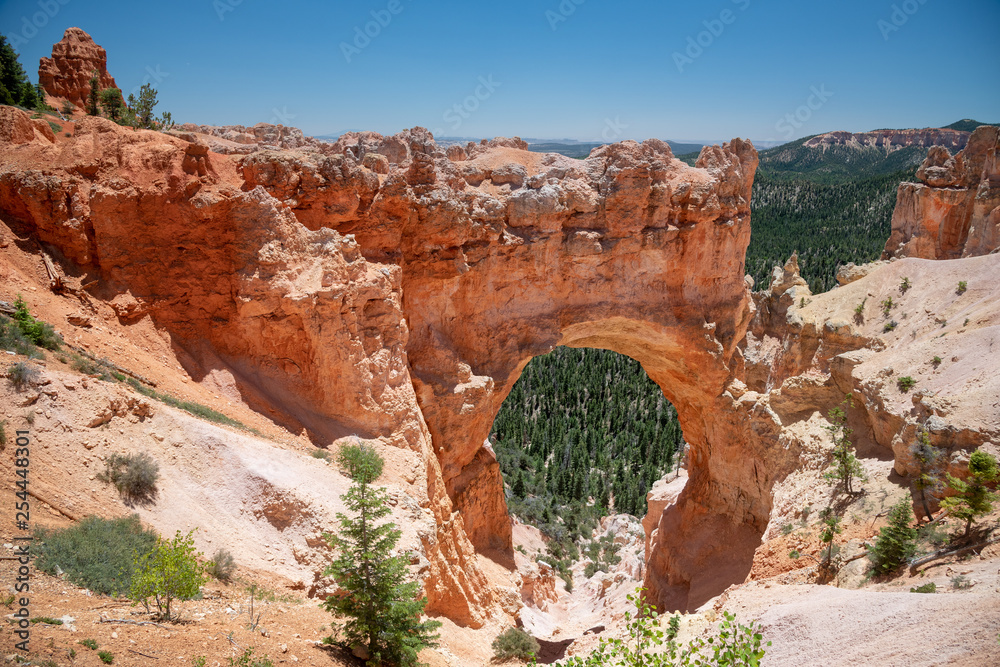 Bryce Canyon National Park arch in summer