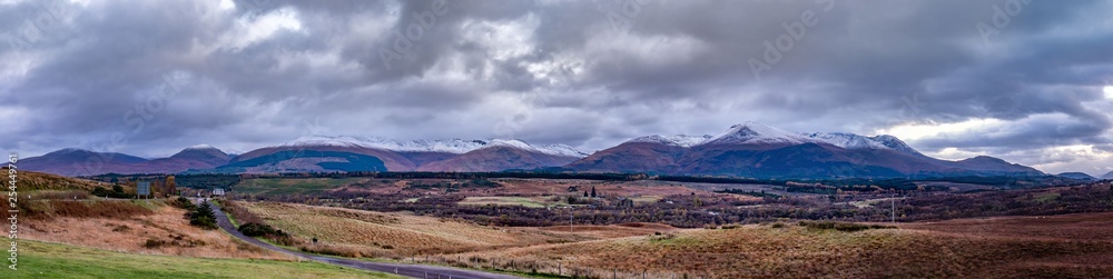 Ben Nevis range in autumn seen from Spean Bridge. Ben Nevis range in autumn seen from Spean Bridge.