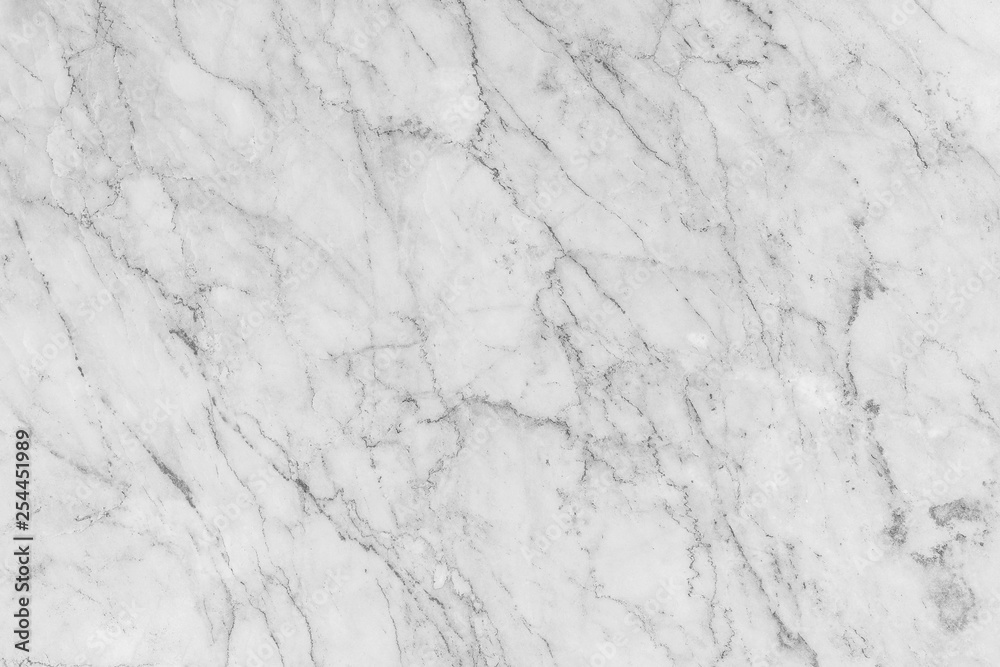Detailed structure of white marble in natural gray patterned for background and interior design.