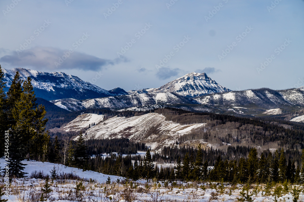 Winter gets it's first dusting of snow, Waiprous Village, Alberta, Canada Winter gets it's first dusting of snow, Waiprous Village, Alberta, Canada