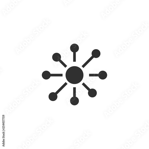 Network icon in simple design. Vector illustration