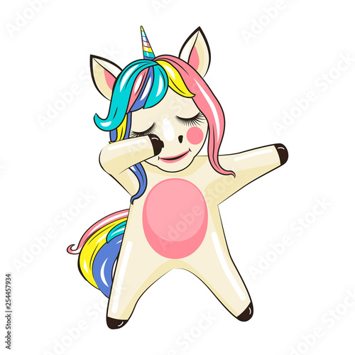 dabbing CUTE unicorn