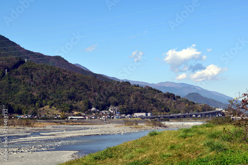 富士川河川敷 身延道方面