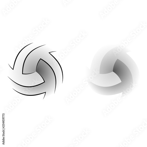 Volleyball abstract shadows