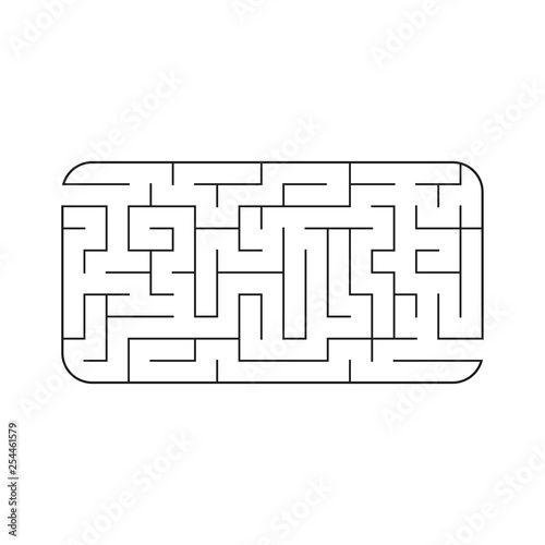 Abstact labyrinth. Game for kids. Puzzle for children. Maze conundrum. Vector illustration photo