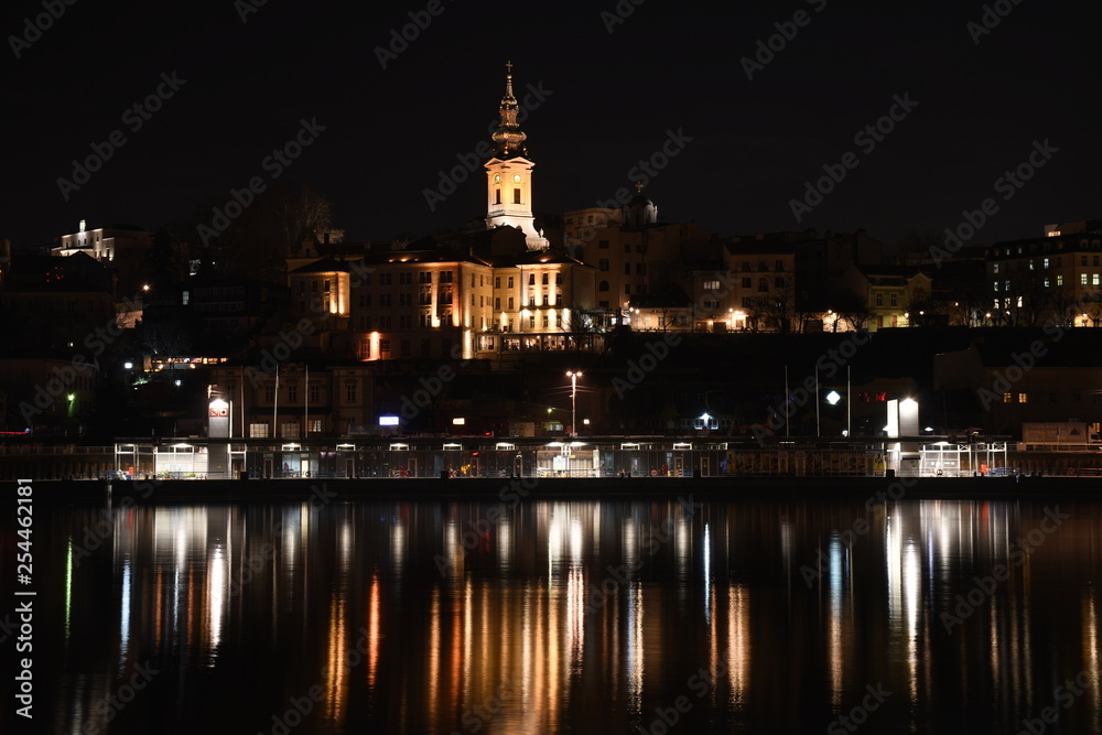 the old city at night