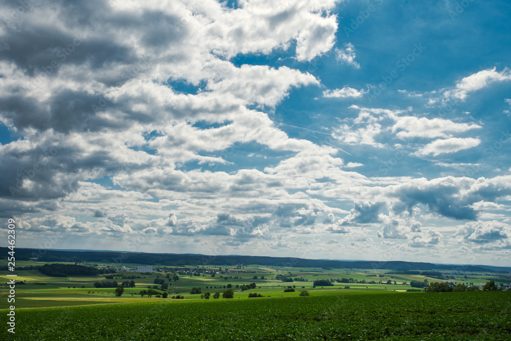 Blick von den langen Bergen in Oberfranken Blick von den langen Bergen in Oberfranken