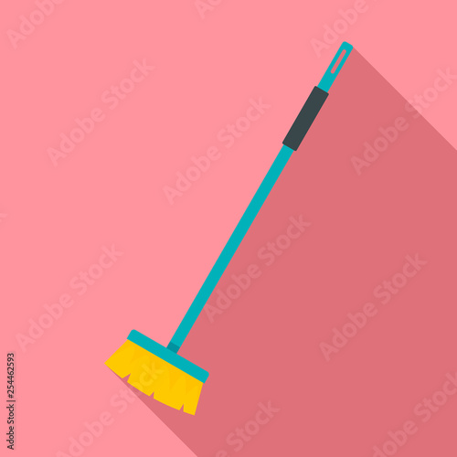 Cleaning mop icon. Flat illustration of cleaning mop vector icon for web design