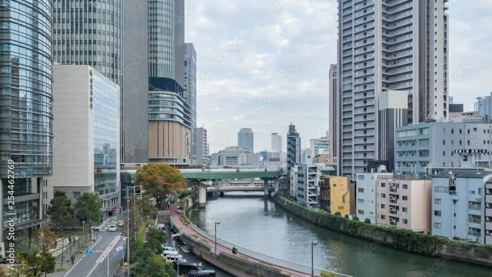 4K・大阪風景・タイムラプス