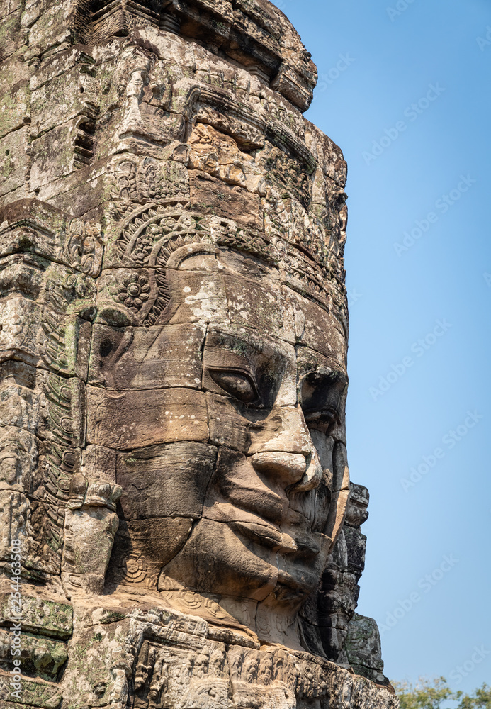 Angkor stone faces
